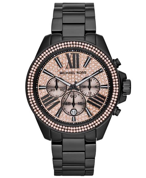 amazone montre femme michael kors|michael kors black watches women.